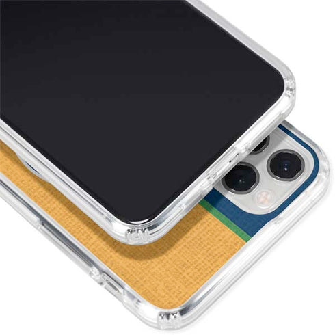 NBA Utah Jazz Split Canvas iPhone 11 Pro Clear Case