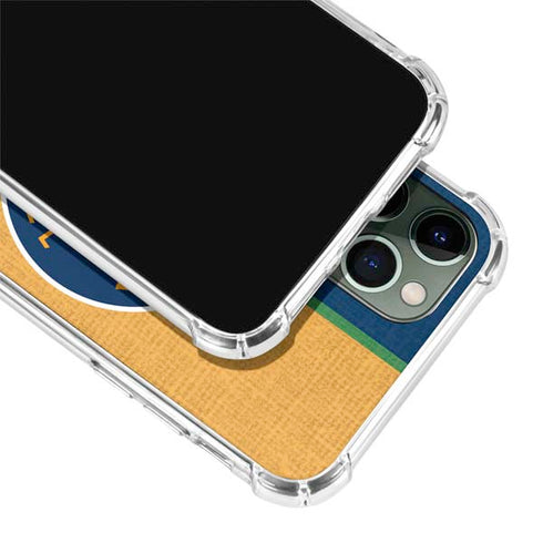 NBA Utah Jazz Split Canvas iPhone 11 Pro Max Clear Case