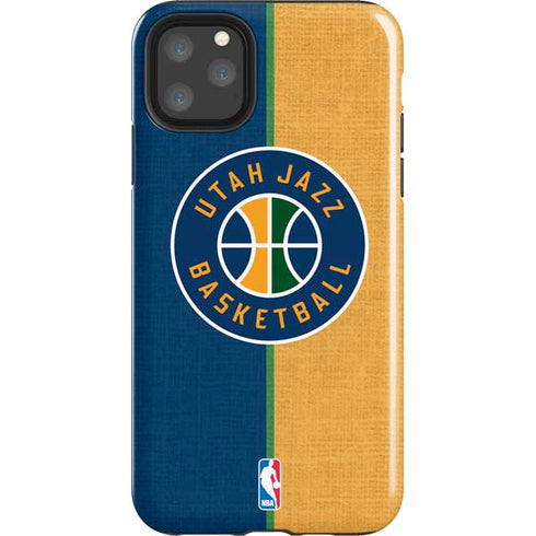 NBA Utah Jazz Split Canvas iPhone 11 Pro Max Impact Case