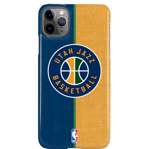 NBA Utah Jazz Split Canvas iPhone 11 Pro Max Lite Case