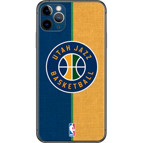 NBA Utah Jazz Split Canvas iPhone 11 Pro Max Skin