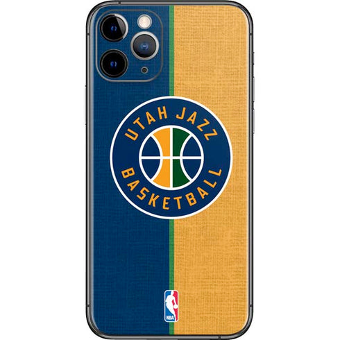 NBA Utah Jazz Split Canvas iPhone 11 Pro Skin
