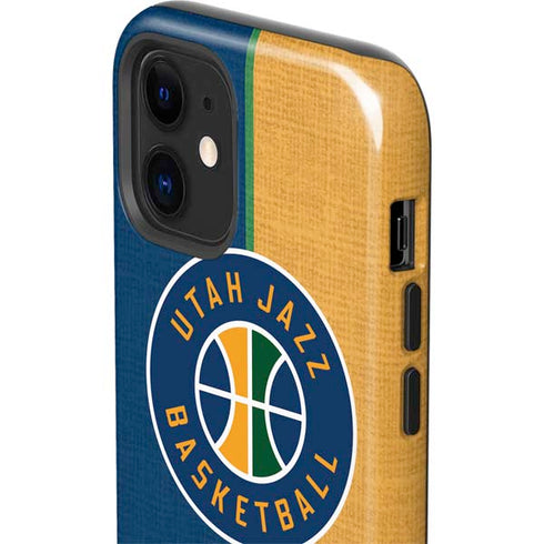 NBA Utah Jazz Split Canvas iPhone 12 Impact Case