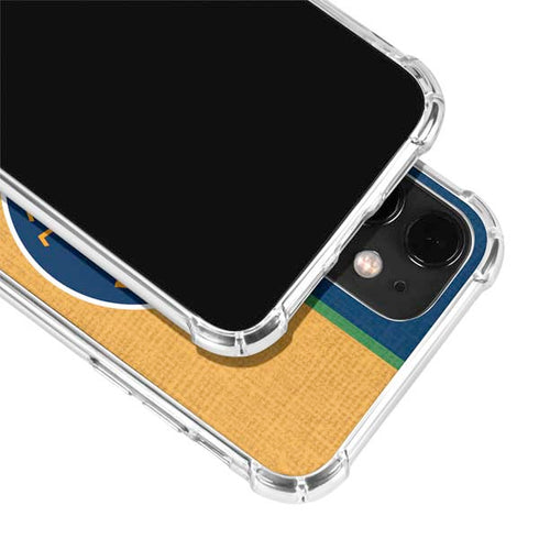 NBA Utah Jazz Split Canvas iPhone 12 Mini Clear Case