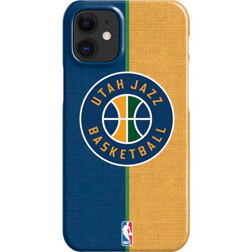 NBA Utah Jazz Split Canvas iPhone 12 Mini Lite Case