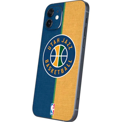 NBA Utah Jazz Split Canvas iPhone 12 Mini Skin