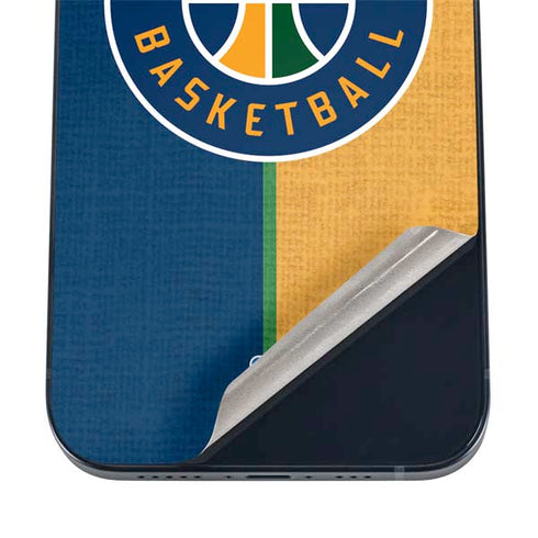 NBA Utah Jazz Split Canvas iPhone 12 Mini Skin