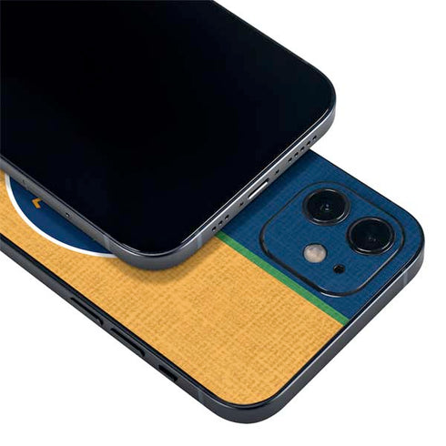 NBA Utah Jazz Split Canvas iPhone 12 Mini Skin