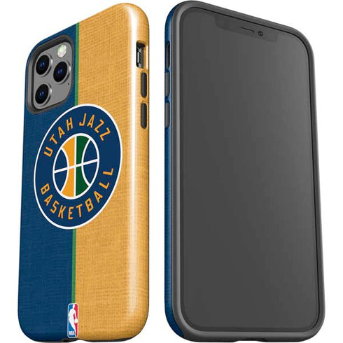 NBA Utah Jazz Split Canvas iPhone 12 Pro Max Impact Case