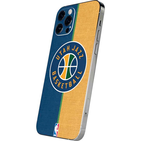 NBA Utah Jazz Split Canvas iPhone 12 Pro Max Skin