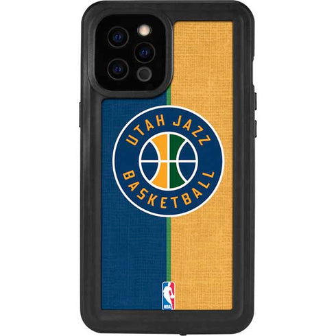 NBA Utah Jazz Split Canvas iPhone 12 Pro Max Waterproof Case