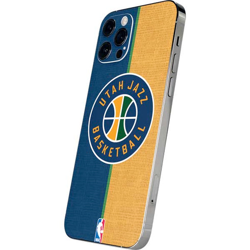 NBA Utah Jazz Split Canvas iPhone 12 Pro Skin