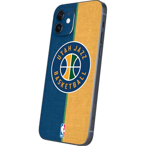 NBA Utah Jazz Split Canvas iPhone 12 Skin