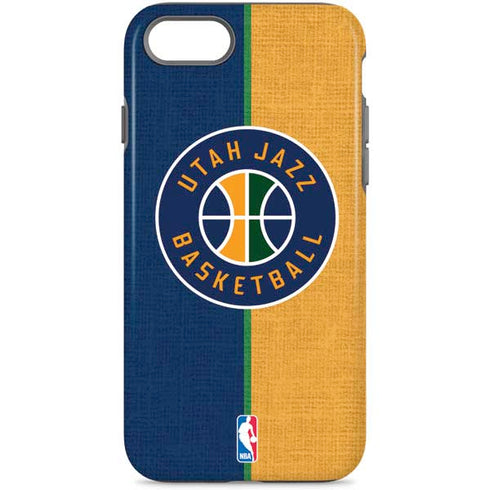 NBA Utah Jazz Split Canvas iPhone 7 Pro Case
