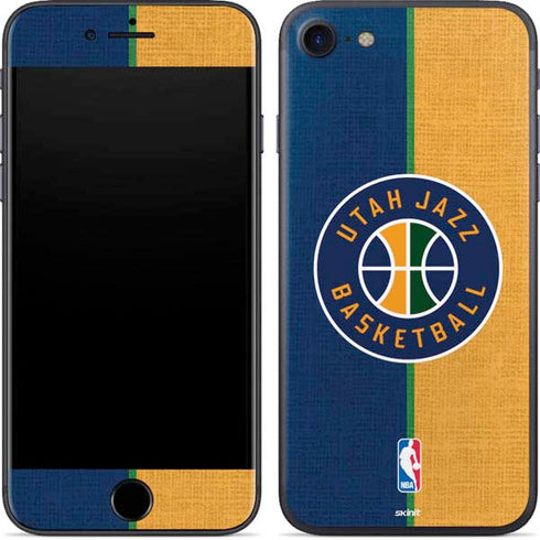 NBA Utah Jazz Split Canvas iPhone 8 Skin