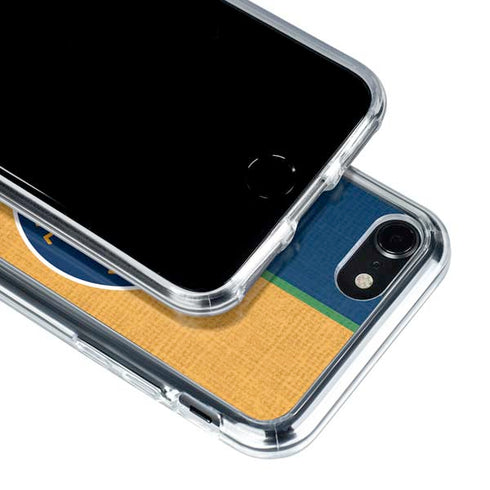 NBA Utah Jazz Split Canvas iPhone SE (2nd & 3rd Gen) Clear Case