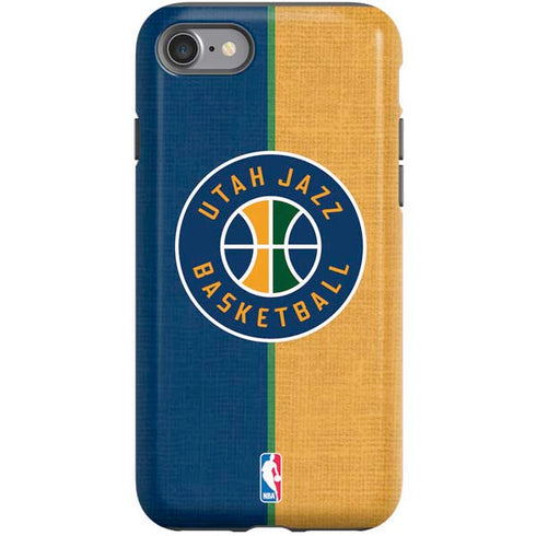 NBA Utah Jazz Split Canvas iPhone SE (2nd & 3rd Gen) Pro Case