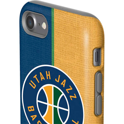 NBA Utah Jazz Split Canvas iPhone SE (2nd & 3rd Gen) Pro Case