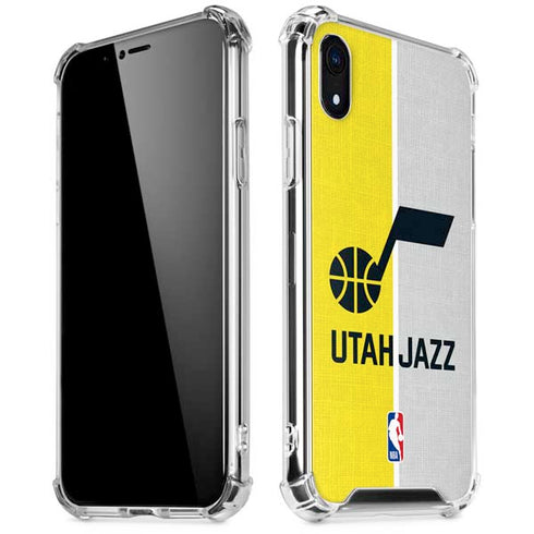 NBA Utah Jazz Split Canvas iPhone XR Clear Case
