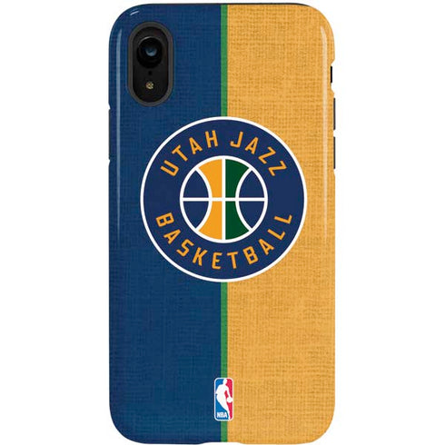 NBA Utah Jazz Split Canvas iPhone XR Pro Case