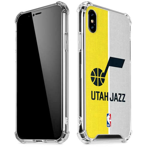 NBA Utah Jazz Split Canvas iPhone XS Max Clear Case