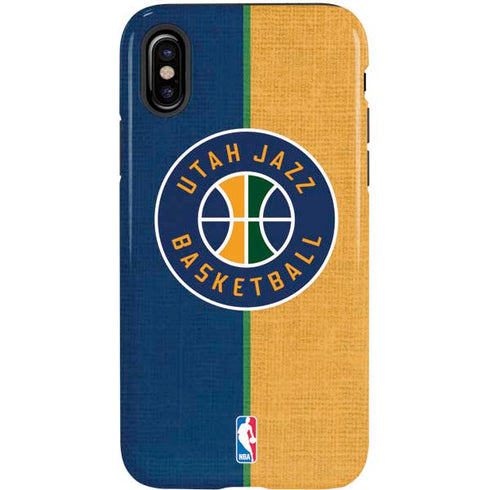 NBA Utah Jazz Split Canvas iPhone XS Pro Case