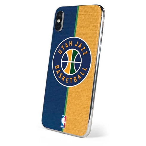 NBA Utah Jazz Split Canvas iPhone XS Skin