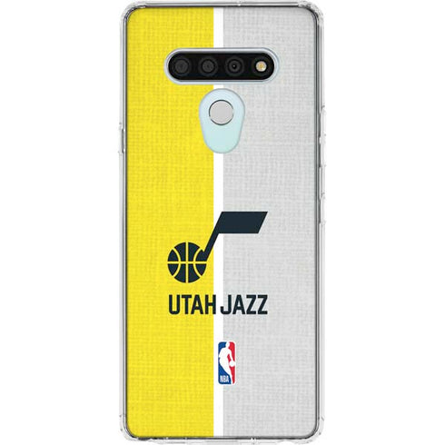 NBA Utah Jazz Split Canvas LG Stylo 6 Clear Case