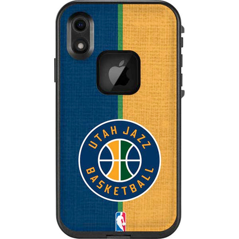 NBA Utah Jazz Split Canvas LifeProof Fre iPhone Skin