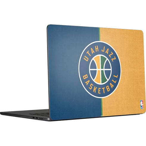 NBA Utah Jazz Split Canvas MacBook Air 15 in (2023) Skin