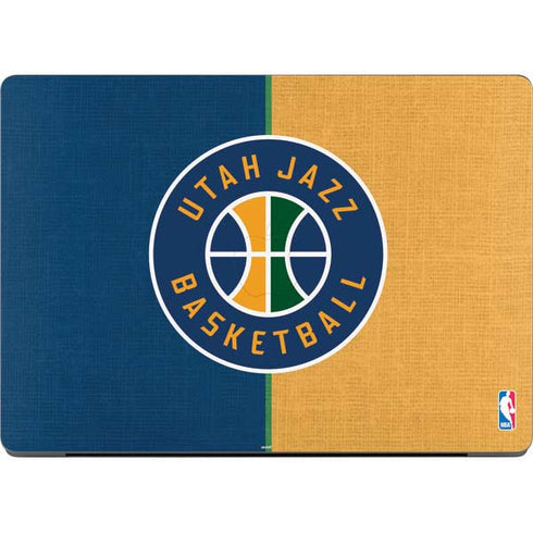 NBA Utah Jazz Split Canvas MacBook Pro 14in (2021-24) Skin