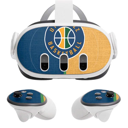 NBA Utah Jazz Split Canvas Meta Quest 3 Skin