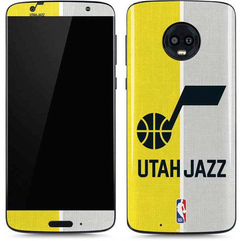 NBA Utah Jazz Split Canvas Moto G6 Skin