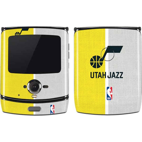NBA Utah Jazz Split Canvas Motorola RAZR Skin