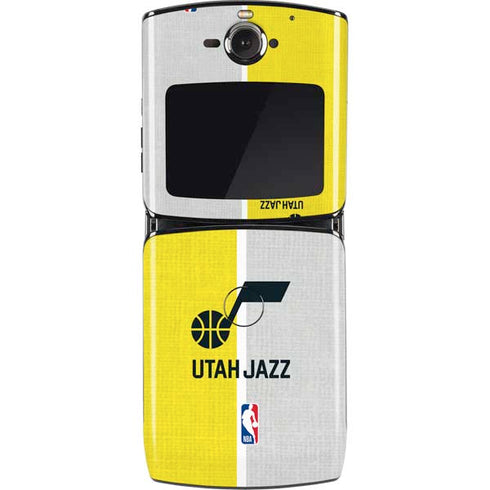 NBA Utah Jazz Split Canvas Motorola RAZR Skin