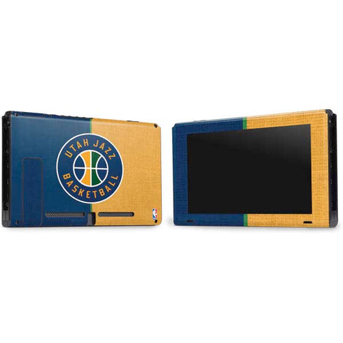 NBA Utah Jazz Split Canvas Nintendo Switch Bundle Skin