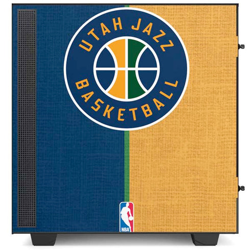 NBA Utah Jazz Split Canvas NZXT H510 Compact ATX Mid-Tower Case Skin