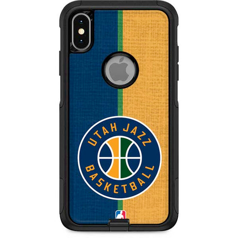 NBA Utah Jazz Split Canvas Otterbox Commuter iPhone Skin