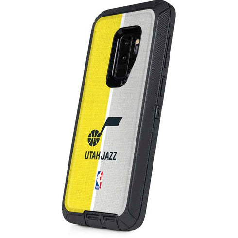 NBA Utah Jazz Split Canvas Otterbox Defender Galaxy Skin