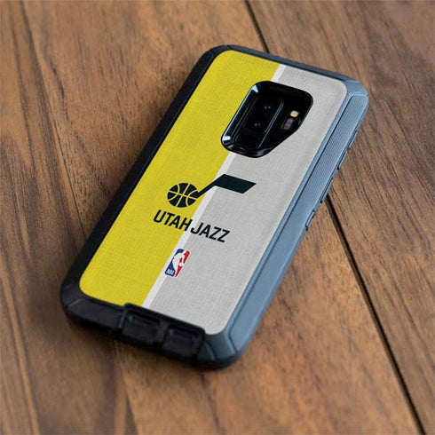 NBA Utah Jazz Split Canvas Otterbox Defender Galaxy Skin