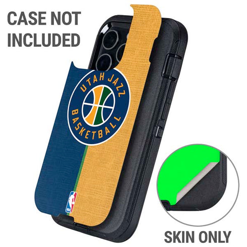 NBA Utah Jazz Split Canvas Otterbox Defender iPhone Skin