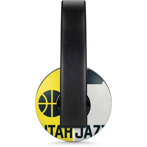 NBA Utah Jazz Split Canvas PlayStation 4 Gold Wireless Headset Skin