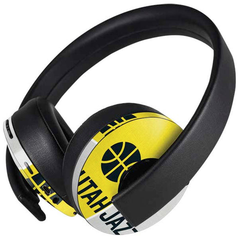 NBA Utah Jazz Split Canvas PlayStation 4 Gold Wireless Headset Skin