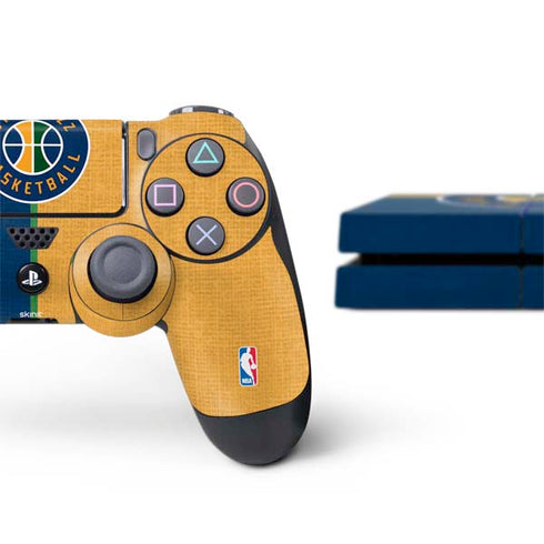 NBA Utah Jazz Split Canvas PS4 Console and Controller Bundle Skin