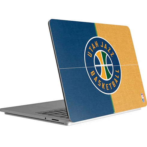 NBA Utah Jazz Split Canvas Surface Laptop Studio Skin