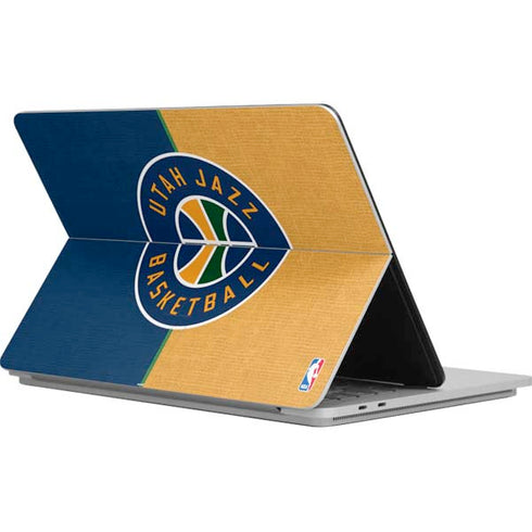 NBA Utah Jazz Split Canvas Surface Laptop Studio Skin