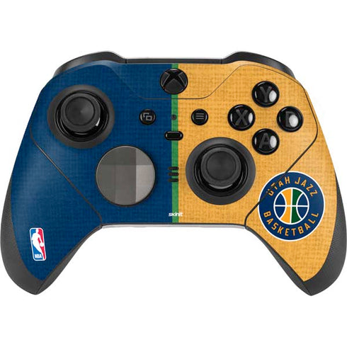 NBA Utah Jazz Split Canvas Xbox Elite Wireless Controller Series 2 Skin
