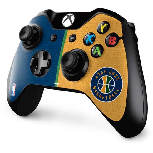 NBA Utah Jazz Split Canvas Xbox One Controller Skin
