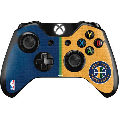 NBA Utah Jazz Split Canvas Xbox One Controller Skin