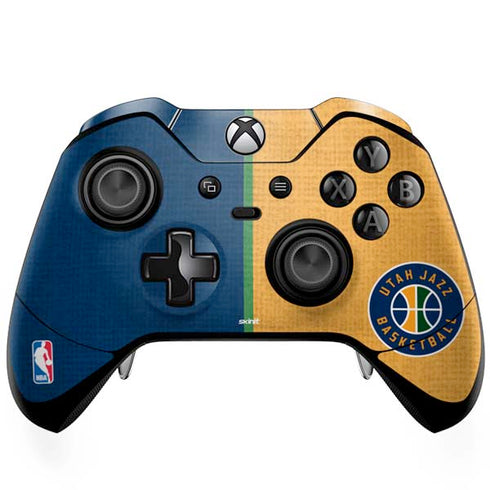 NBA Utah Jazz Split Canvas Xbox One Elite Controller Skin